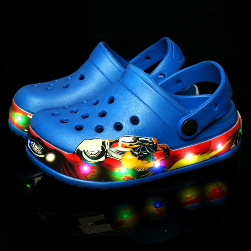 Cute Boys Girls Cartoon Cave Shoes Sandals