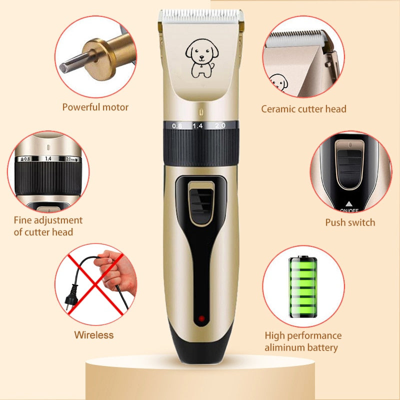 Dog Hair Clippers Grooming (Pet/Cat/Dog/Rabbit) haircut Trimmer