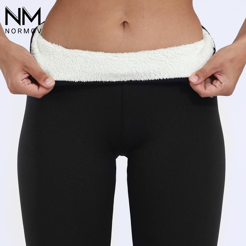 NOR Winter Lambskin Cashmere Leggings Women Velvet HighMOV Waist Skinny