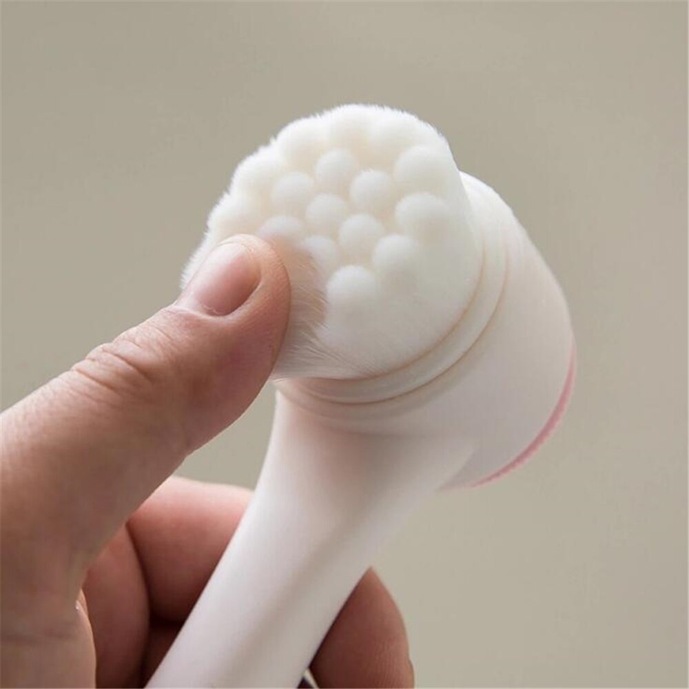Double-sided Facial Cleansing Brush Silicone Face Skin Care Tool Facial Massage Cleanser
