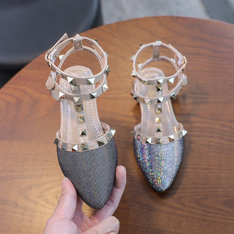 Girls Sandals 2021 Summer Kids Princess Sandals For Medium