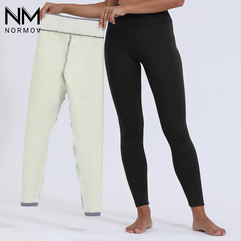 NOR Winter Lambskin Cashmere Leggings Women Velvet HighMOV Waist Skinny