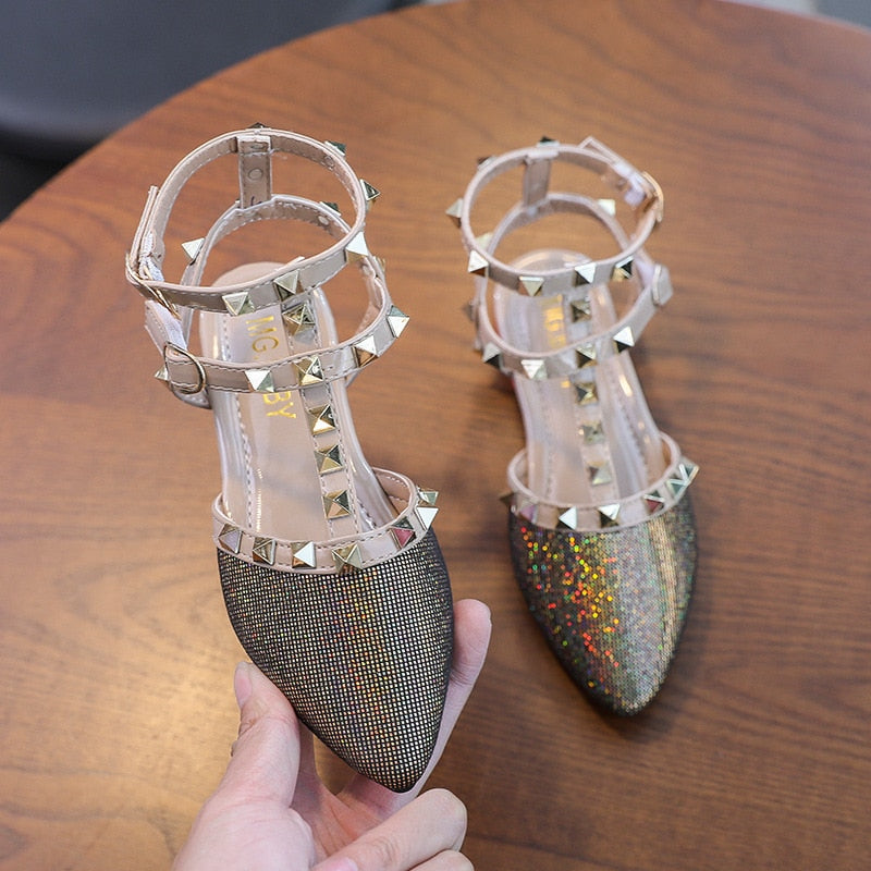 Girls Sandals 2021 Summer Kids Princess Sandals For Medium