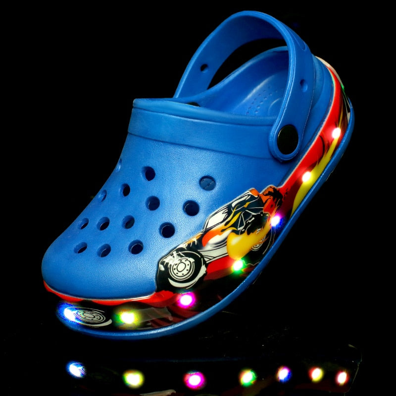 Cute Boys Girls Cartoon Cave Shoes Sandals