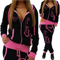 Fashion Tracksuit Two Piece Set Casual Sportswear For Woman