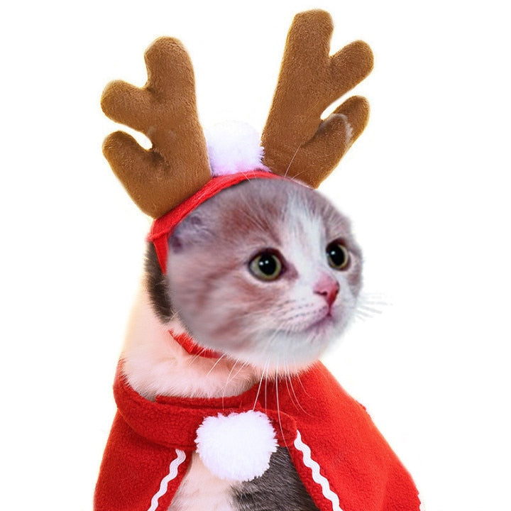 Christmas Hat Halloween Pet Costume For Cat Dog Puppy
