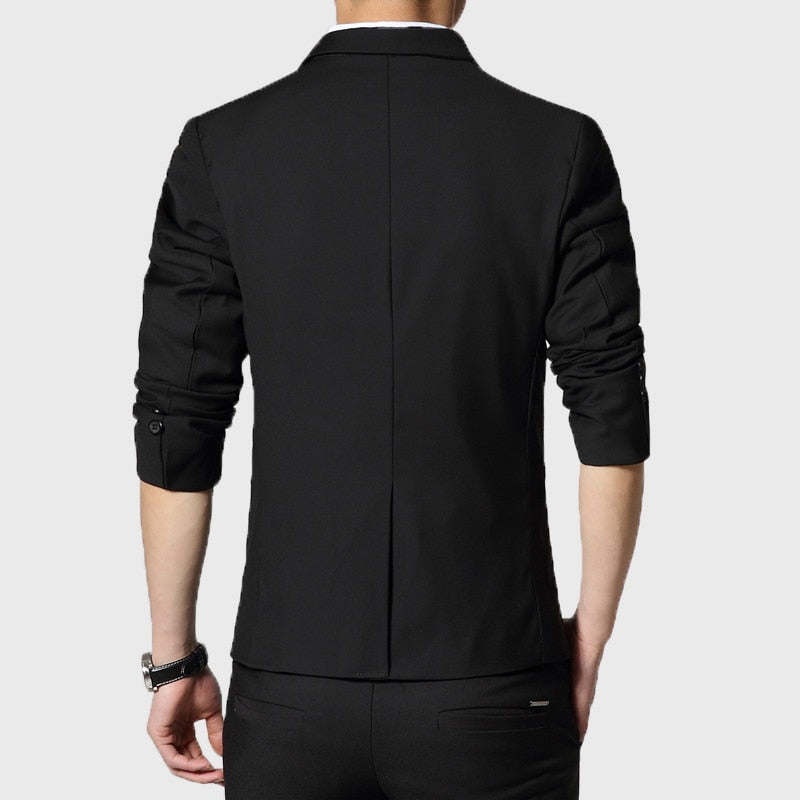 high quality Men Suit Single Button Leisure Blazers Jacket Men