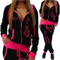 Fashion Tracksuit Two Piece Set Casual Sportswear For Woman