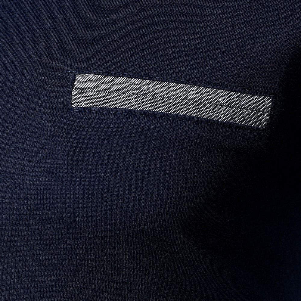 Long Sleeve Polo Shirt Striped Color Matching Solid Color Tops New Clothing Autumn