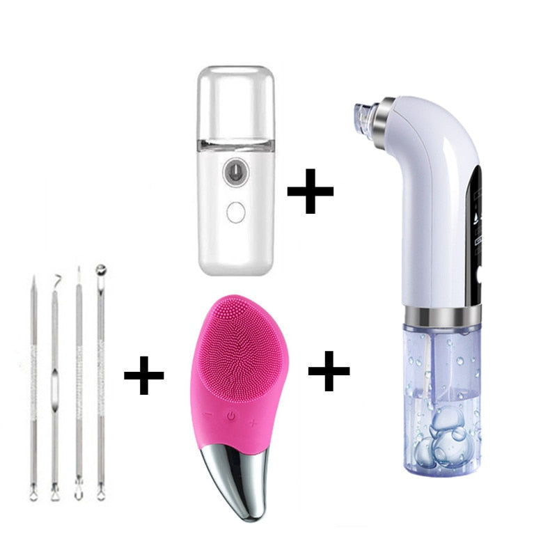 Electric Small Bubble Blackhead Remover USB Rechargeable Water Cycle Pore