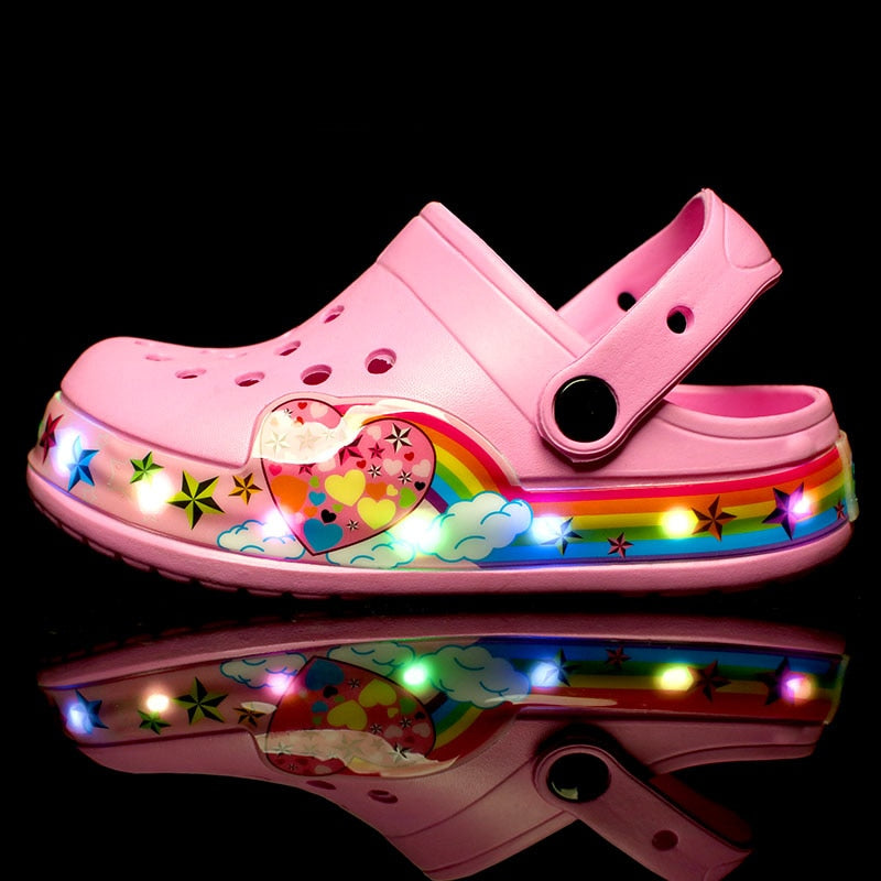 Cute Boys Girls Cartoon Cave Shoes Sandals