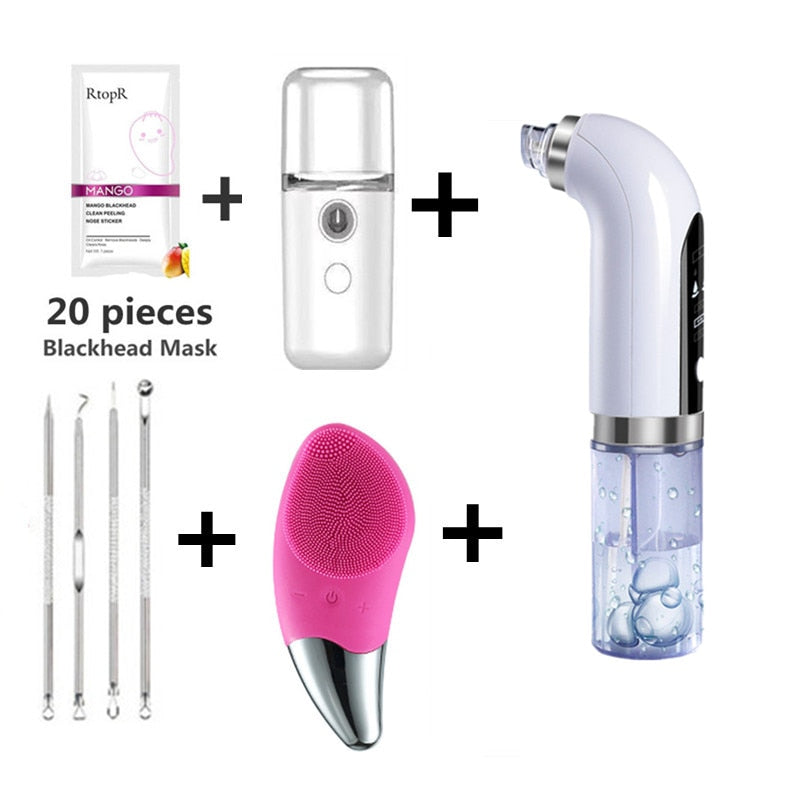 Electric Small Bubble Blackhead Remover USB Rechargeable Water Cycle Pore