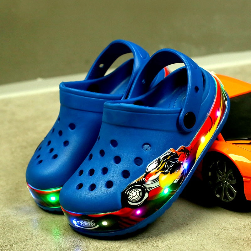 Cute Boys Girls Cartoon Cave Shoes Sandals
