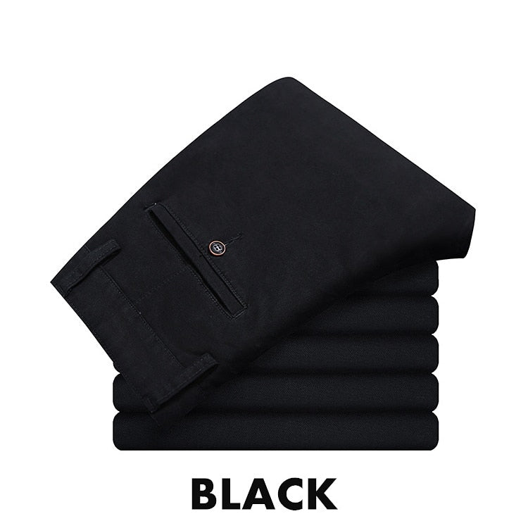 Plus Size 29-46 Business men's 2019 spring summer casual brand khaki straight