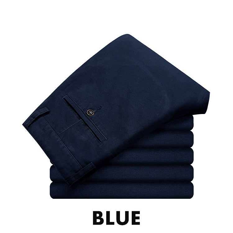 Plus Size 29-46 Business men's 2019 spring summer casual brand khaki straight