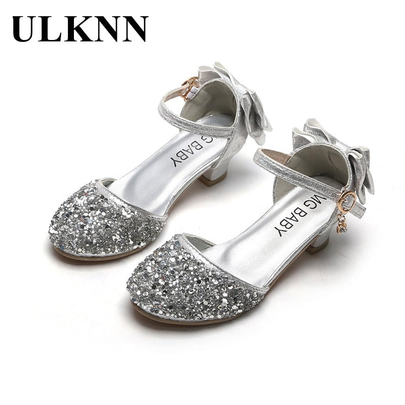 Sandals For Girls Children Fashion High Heels Kids Spring Summer Princess Party Shoes Casual