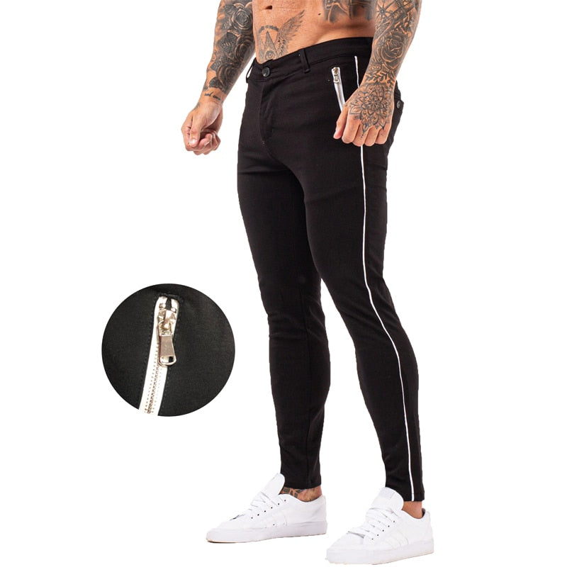 Mens Pants Casual Mens Trousers Skinny Stretch Mens Chinos Pants Slim