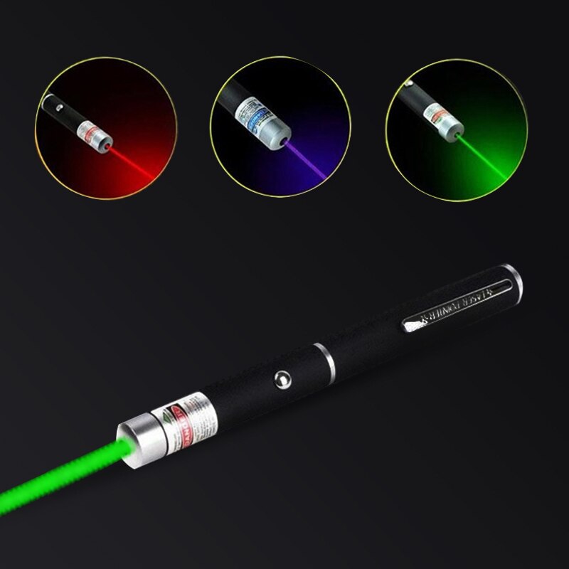 Laser Sight Pointer Adjustable Lazer Torch Meter Green Blue