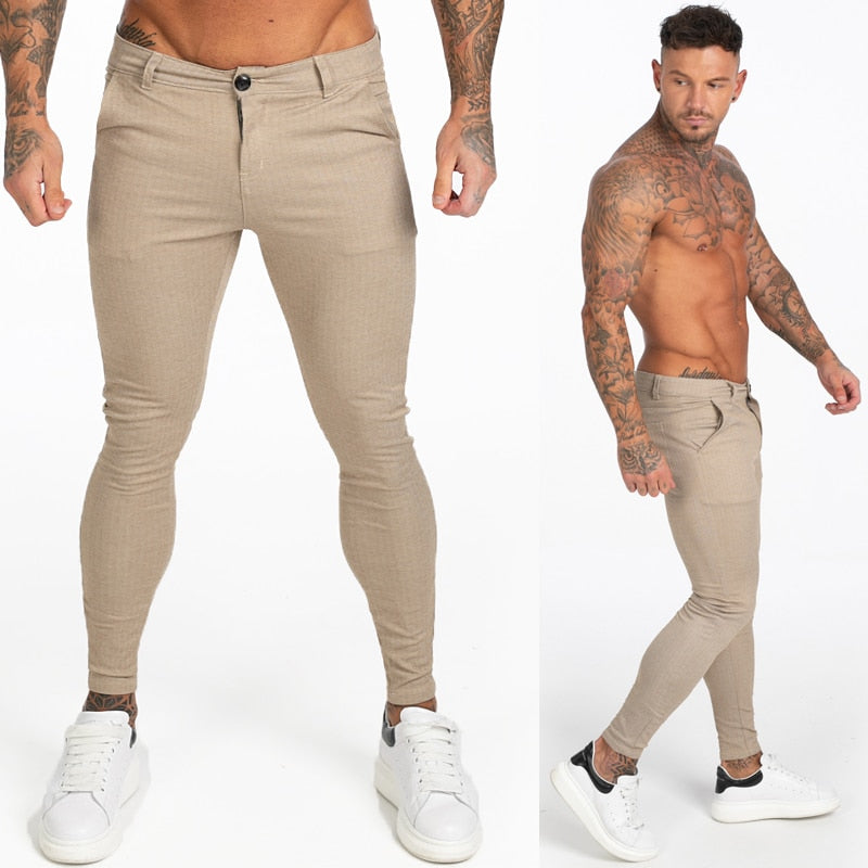 Mens Pants Casual Mens Trousers Skinny Stretch Mens Chinos Pants Slim