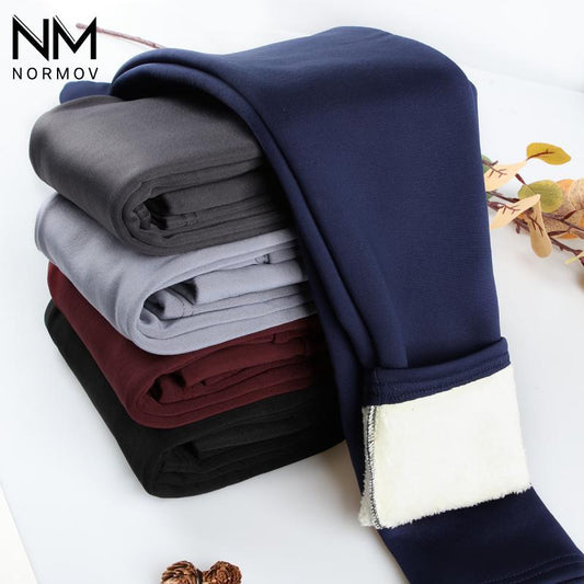 NOR Winter Lambskin Cashmere Leggings Women Velvet HighMOV Waist Skinny