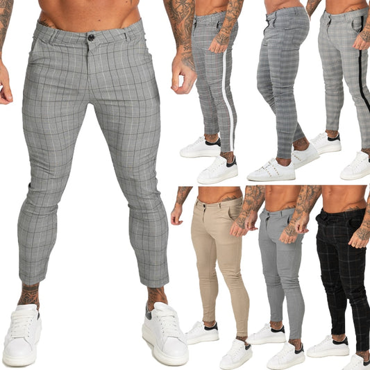 Mens Pants Casual Mens Trousers Skinny Stretch Mens Chinos Pants Slim