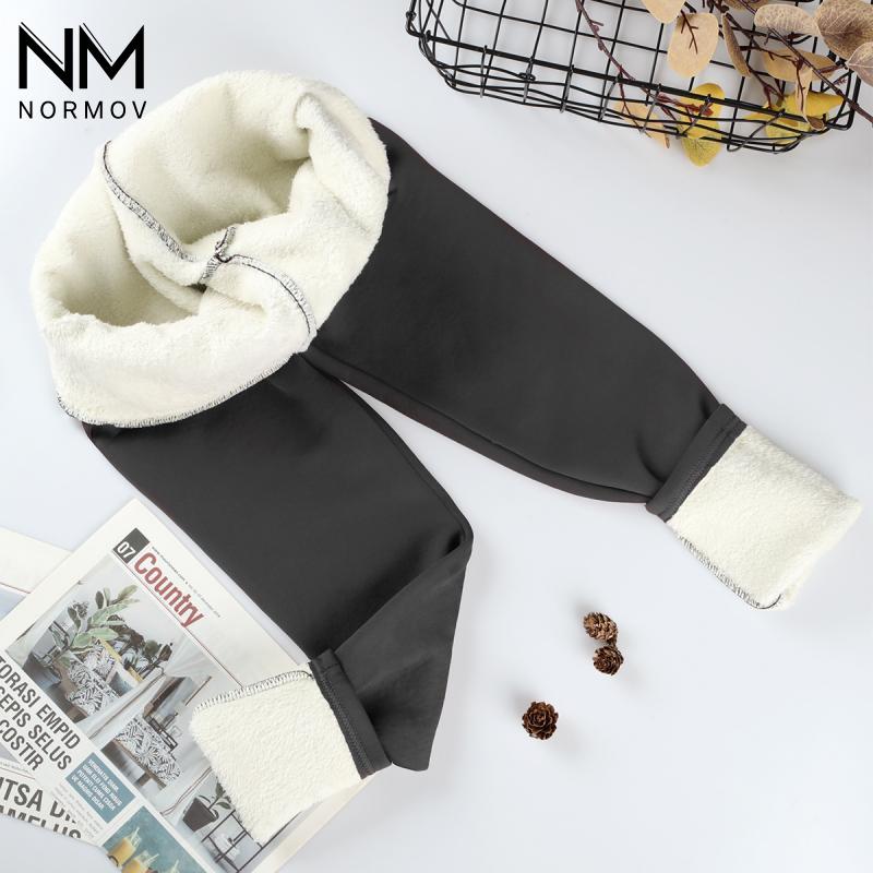 NOR Winter Lambskin Cashmere Leggings Women Velvet HighMOV Waist Skinny