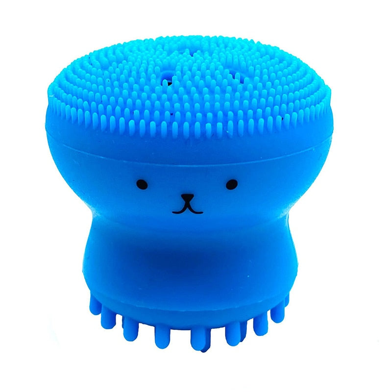 Silicone Facial Cleaning Brush Small Octopus Cleaner Sponge Face Deep Clean Massage Face Scrub Brush Beauty Skin Care Tool TSLM1