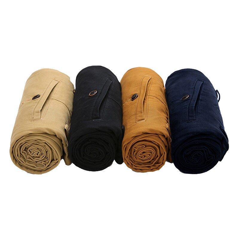 Plus Size 29-46 Business men's 2019 spring summer casual brand khaki straight