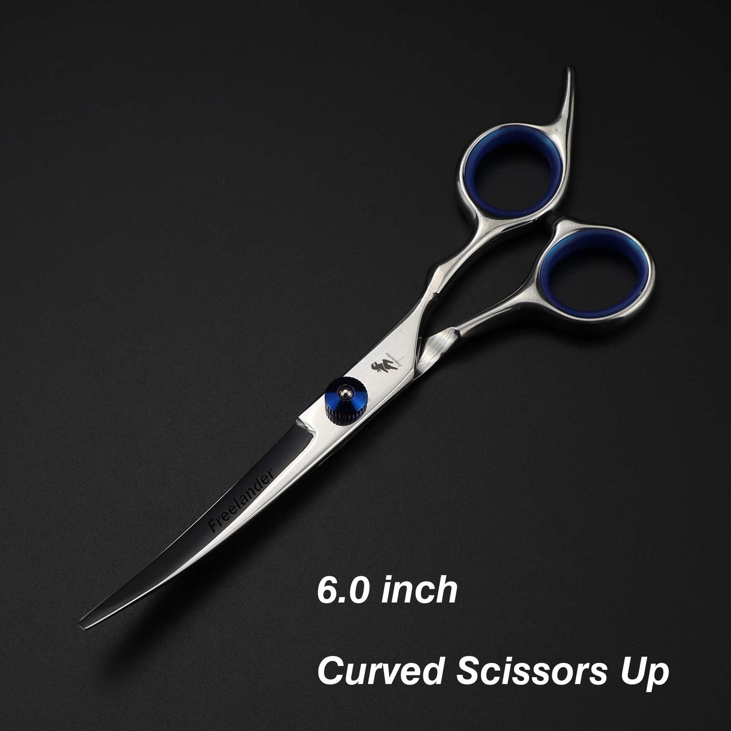 0inch blue  pet grooming scissors set straight cu